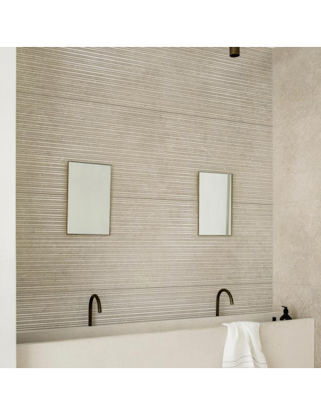 Marazzi Magnifica Limestone Taupe Struttura Mikado 3D 60x180 M7AD