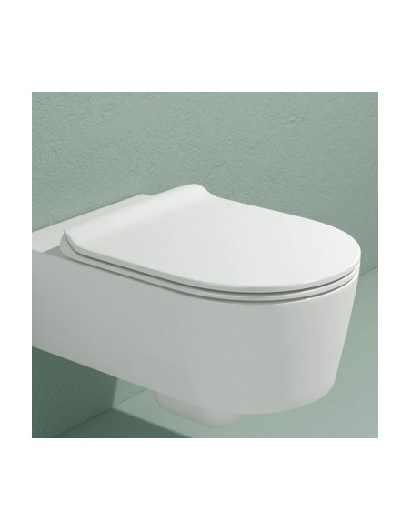 Flaminia Link vaso sospeso Goclean e coprivaso slim rallentato