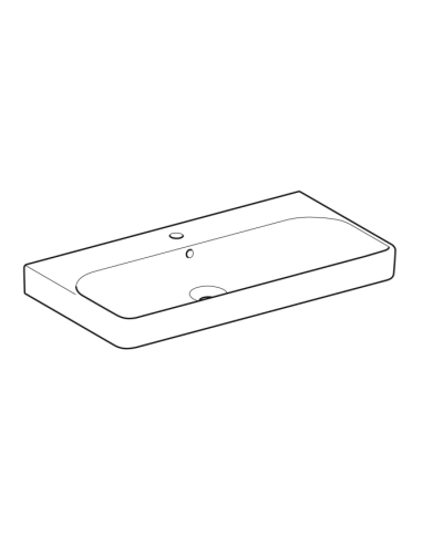 Lavabo Geberit Smyle Square sospeso o d'appoggio 120 cm 500.226.01.1