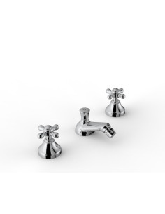 Zazzeri 800 Batteria Bidet tre fori con vitone ceramico 180° - Offerta