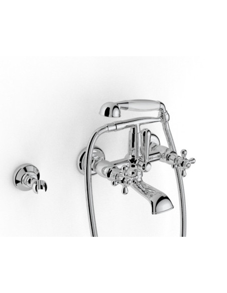 Zazzeri 800 Gruppo vasca esterno con attacco per doccetta a parete