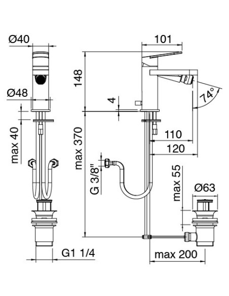 Zazzeri Trend X Miscelatore bidet monocomando - Miglior Prezzo