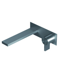 Ritmonio DOT316 Inox Miscelatore monocomando lavabo a muro CM 19