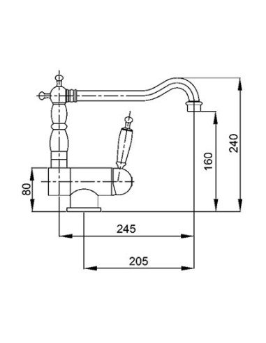 Bugnatese Oxford miscelatore lavello sottofinestra 6396 - Offerta