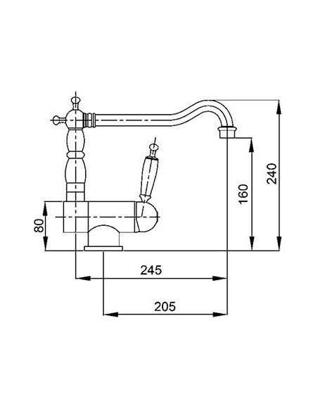 Bugnatese Oxford miscelatore lavello sottofinestra 6396 - Offerta