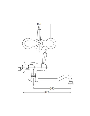 Buonatese Oxford miscelatore lavello 6382 - Offerta Online