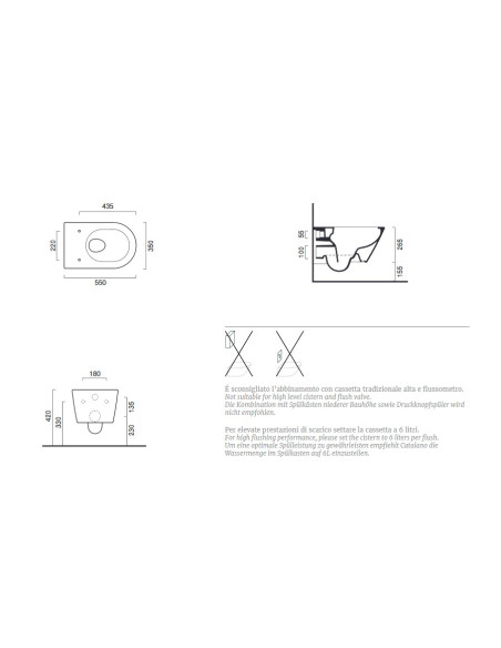 Sanitari Sospesi Catalano new Zero 55 vaso, bidet e coprivaso rallentato