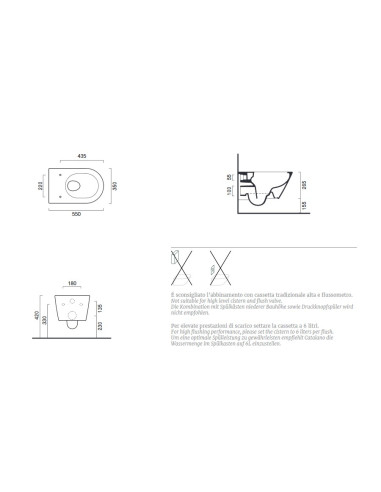 Sanitari Sospesi Catalano new Zero 55 vaso, bidet e coprivaso rallentato
