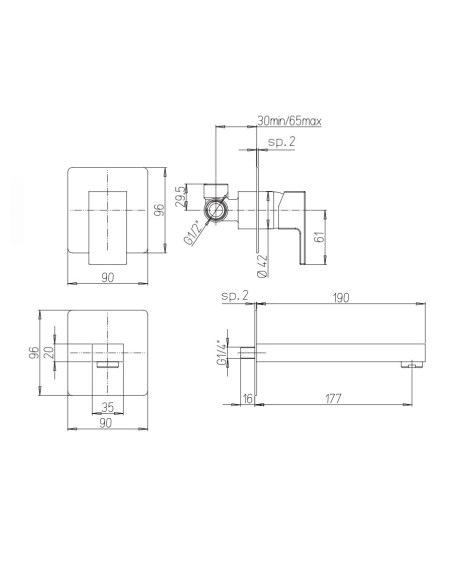 Paini Dax R - 84CR208R - 84CR306RS - Quaranta Ceramiche
