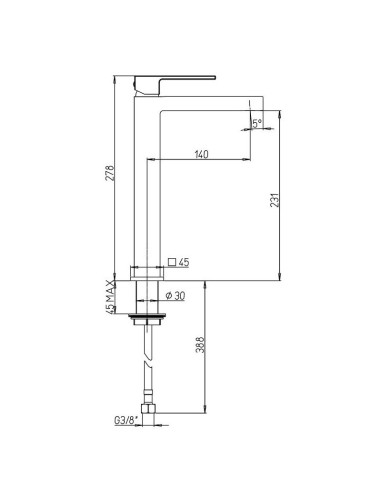 Paini Dax - 84CR211LLRSSR - Rubinetteria bagno -Quaranta Ceramiche