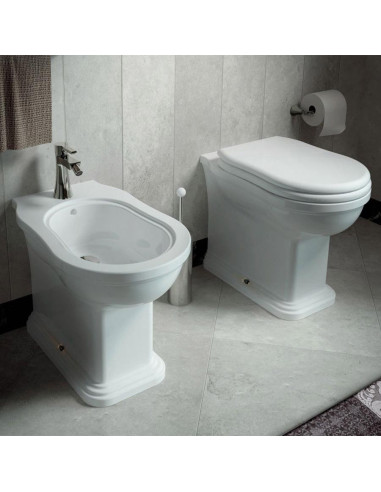 Sanitari filo muro Flaminia Efi Plus vaso bidet e coprivaso rallentato