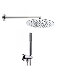 Bossini Soffione Tetis in acciaio inox più duplex Zen M92075