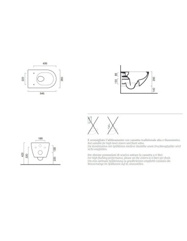 Sanitari Sospesi Catalano Sfera 54 1VSF54R00 | Quaranta Ceramiche