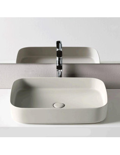 Lavabo Shui Comfort 60x40 - SHCOLAR60 talco - Quaranta Ceramiche