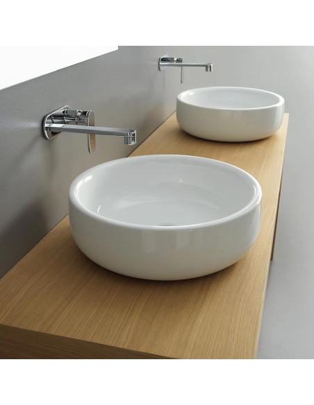 Flaminia - Lavabo Bonola da appoggio - BN50A - Quaranta Ceramiche -
