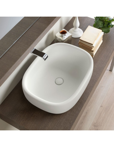 Flaminia Lavabo Bonola 60 da appoggio BN60A | Quaranta Ceramiche