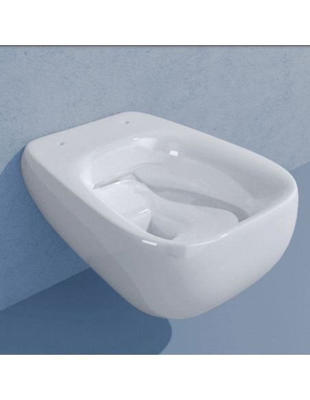 Sanitari sospesi Flaminia Fluo vaso goclean, bidet e coprivaso rallentato FU118G