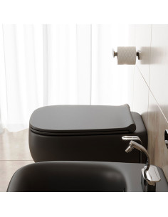 Flaminia Fluo Carbone vaso goclean e coprivaso rallentato FU118G