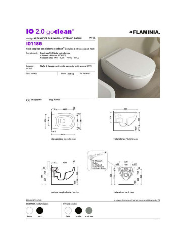 Flaminia - Vaso Io 2.0 -  IO118G |Quaranta Ceramiche