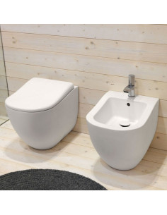 Fluid Cielo Sanitari filo muro FLVA + FLBI | Quaranta Ceramiche