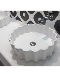 Flaminia Lavabo da appoggio Doppio Zero - DZ46L - Quaranta Ceramiche