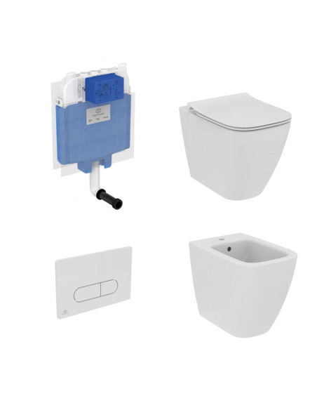 Ideal Standard Sanitari Filo muro i.Life B, Modulo Prosys e Placca