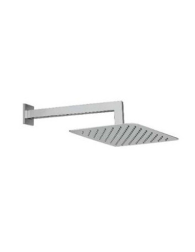 Soffione quadro in acciaio inox D 25 cm