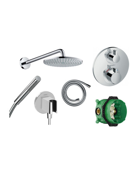 Hansgrohe Ecostat S Kit Doccia Radiance Miscelatore, Soffione