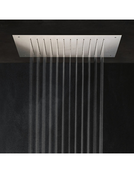 Zazzeri Shirò Skyrain soffione da incasso a soffitto 50x50