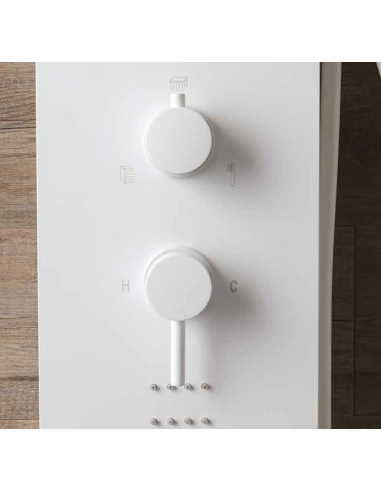 Colonna Doccia Easy Shower White Bianco Opaco Kinedo