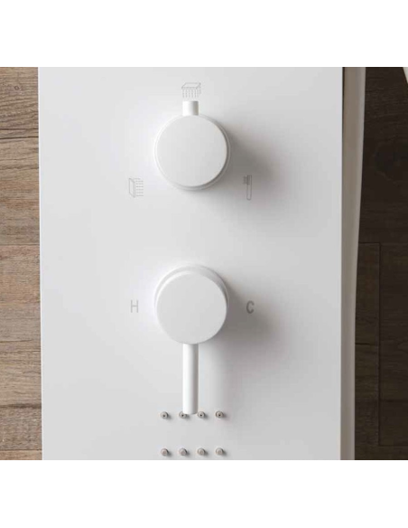 Colonna Doccia Easy Shower White Bianco Opaco Kinedo