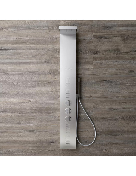 Grandform Colonna Doccia Easy Plus Shower in acciaio inox satinato