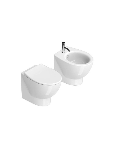Sanitari Filo Muro Catalano Italy 52 vaso New Flush, bidet e coprivaso