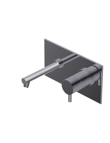 Ritmonio Diametro35 Miscelatore lavabo a parete con piastra