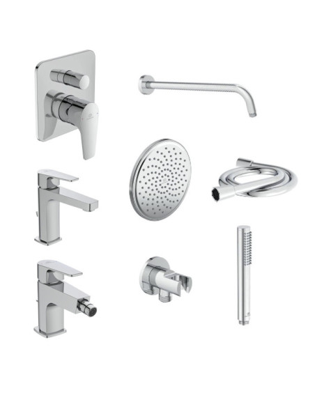 Ideal Standard Cerafine D Kit Rubinetteria Completo Lavabo, bidet, doccia