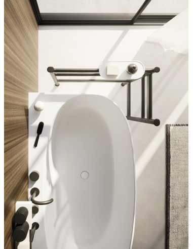 Arbi Vasca da Bagno Mary Mineral Composite Opaco 158x86