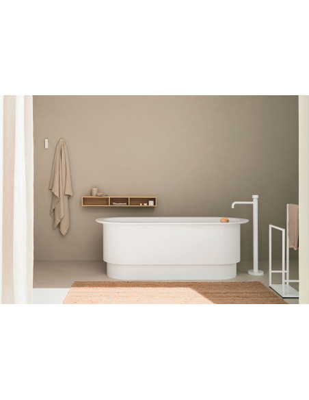 Arbi Vasca da Bagno freestanding Roman 170x75 in tekno bianco opaco
