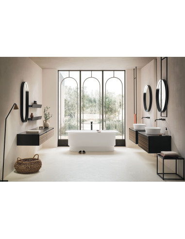Arbi Vasca da Bagno freestanding Roman 170x75 in tekno bianco opaco
