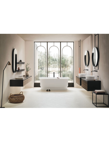 Arbi Vasca da Bagno freestanding Roman 170x75 in tekno bianco opaco