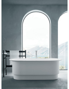 Arbi Vasca da Bagno freestanding Roman 170x75 in tekno bianco opaco