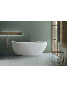 Arbi Vasca da Bagno freestanding Elsa 158x77 in mineral composite opaco