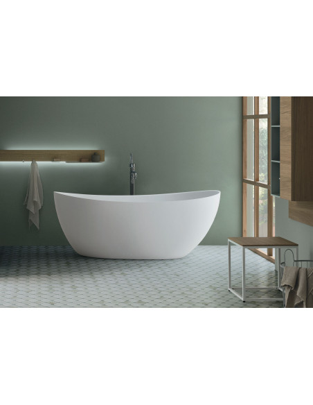 Arbi Vasca da Bagno freestanding Elsa 158x77 in mineral composite opaco