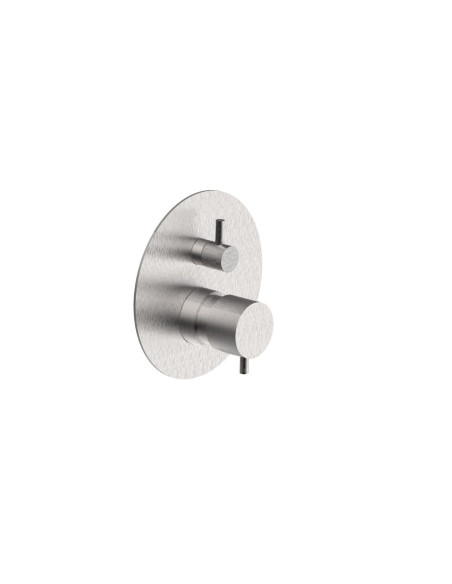 Bongio Tim2020 Basic Miscelatore doccia incasso 2 vie in acciaio spazzolato