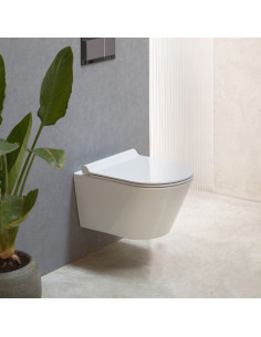 Catalano new Zero 55 vaso sospeso Silentech e coprivaso rallentato