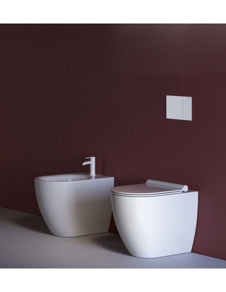 Sanitari Filo muro Catalano Sfera 54 vaso New flush, bidet e coprivaso rallentato