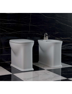 Sanitari filo muro Flaminia Madre vaso Goclean bidet e coprivaso rallentato slim