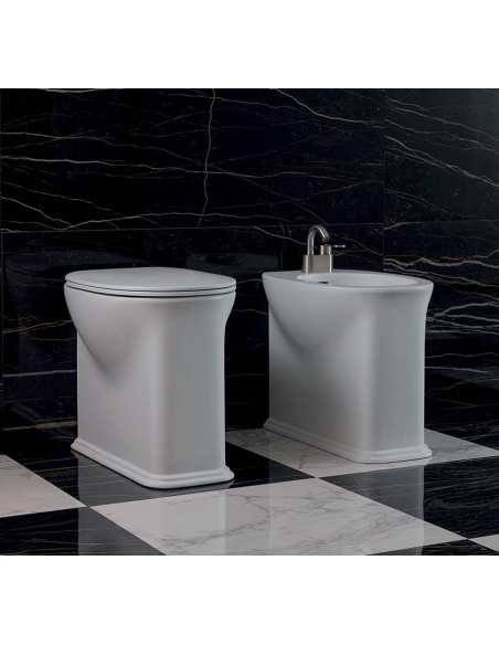 Sanitari filo muro Flaminia Madre vaso Goclean bidet e coprivaso rallentato slim