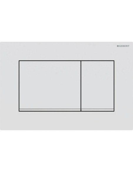 Placca di comando Geberit Sigma 30 bianco opaco/cromato/bianco opaco con trattamento antimpronta