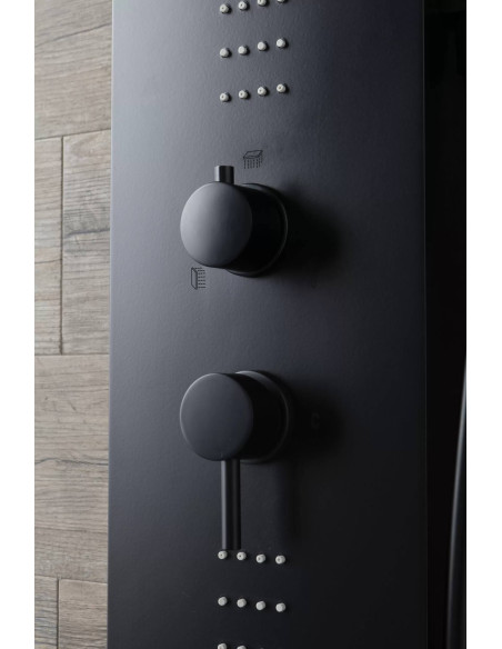 Kinedo Easy Shower Black Colonna doccia nera opaco | Miglior prezzo
