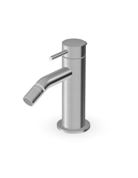 Zucchetti Helm Monocomando bidet brushed stainless steel